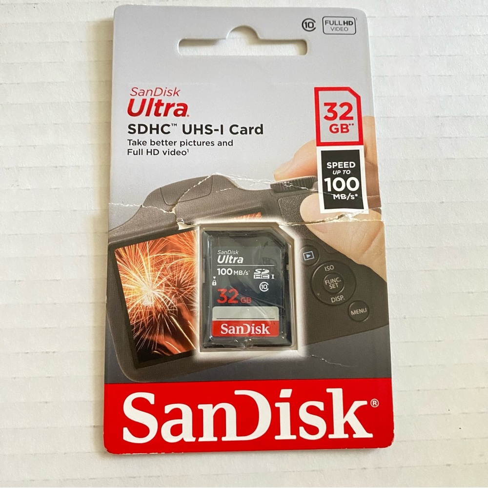 SanDisk Ultra 32GB SDHC UHS-l Memory Card 100MB/s